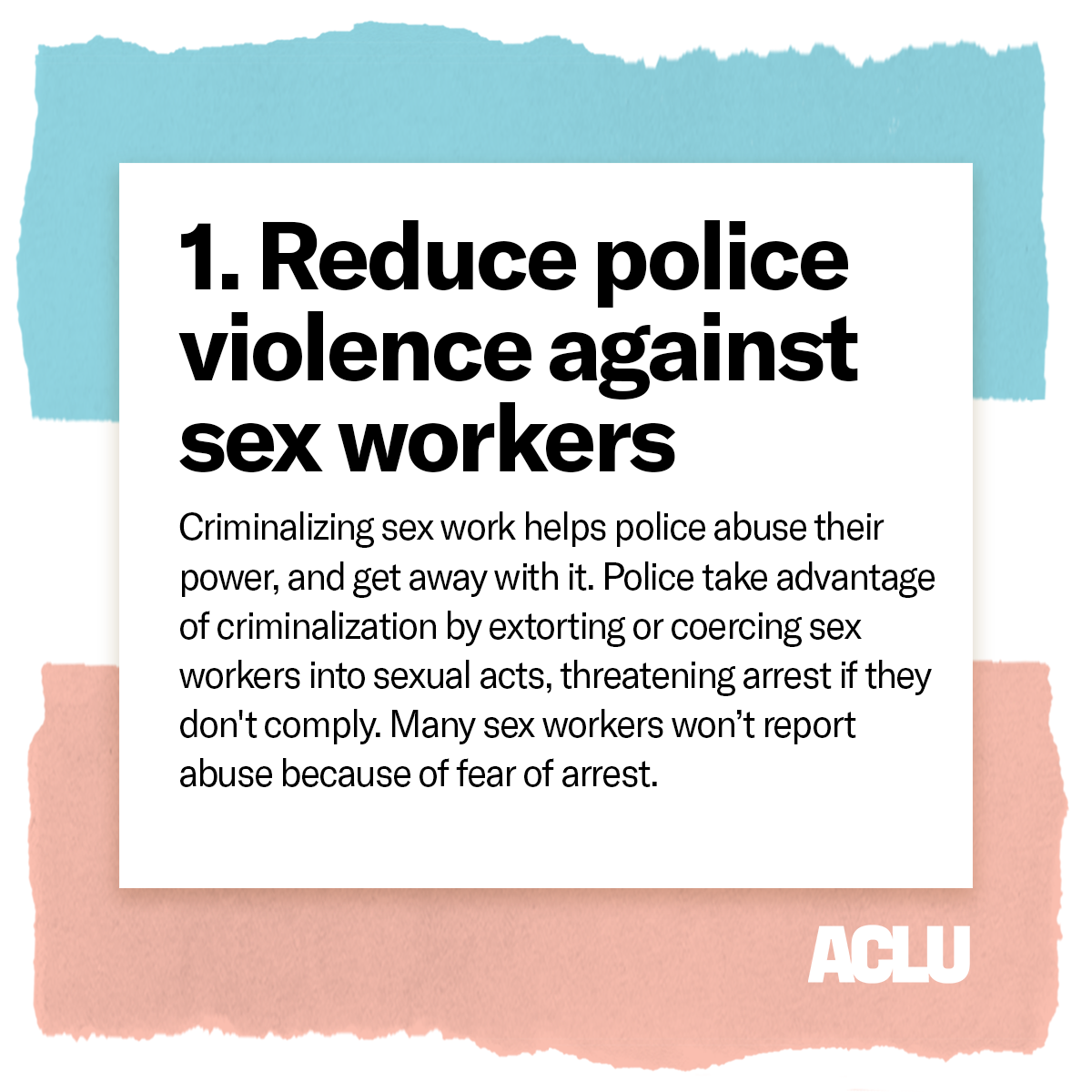 Decriminalizing sex work means recognizing that sex work is real work.