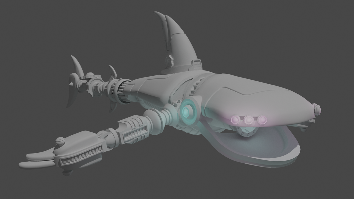 HeartGearsGame's tweet photo. ¡Versión final de nuestro Rhyncodon robot, el emblema de la isla en la que estamos trabajando! Ya podemos pasar el modelo a texturizado, y pronto mostraremos el resultado final.
¡Seguidnos y estad atentos, os sorprenderá!

#gamedev #indiegame #indiedev  #blender #Blender3d #3D https://t.co/uxEVTULBhd