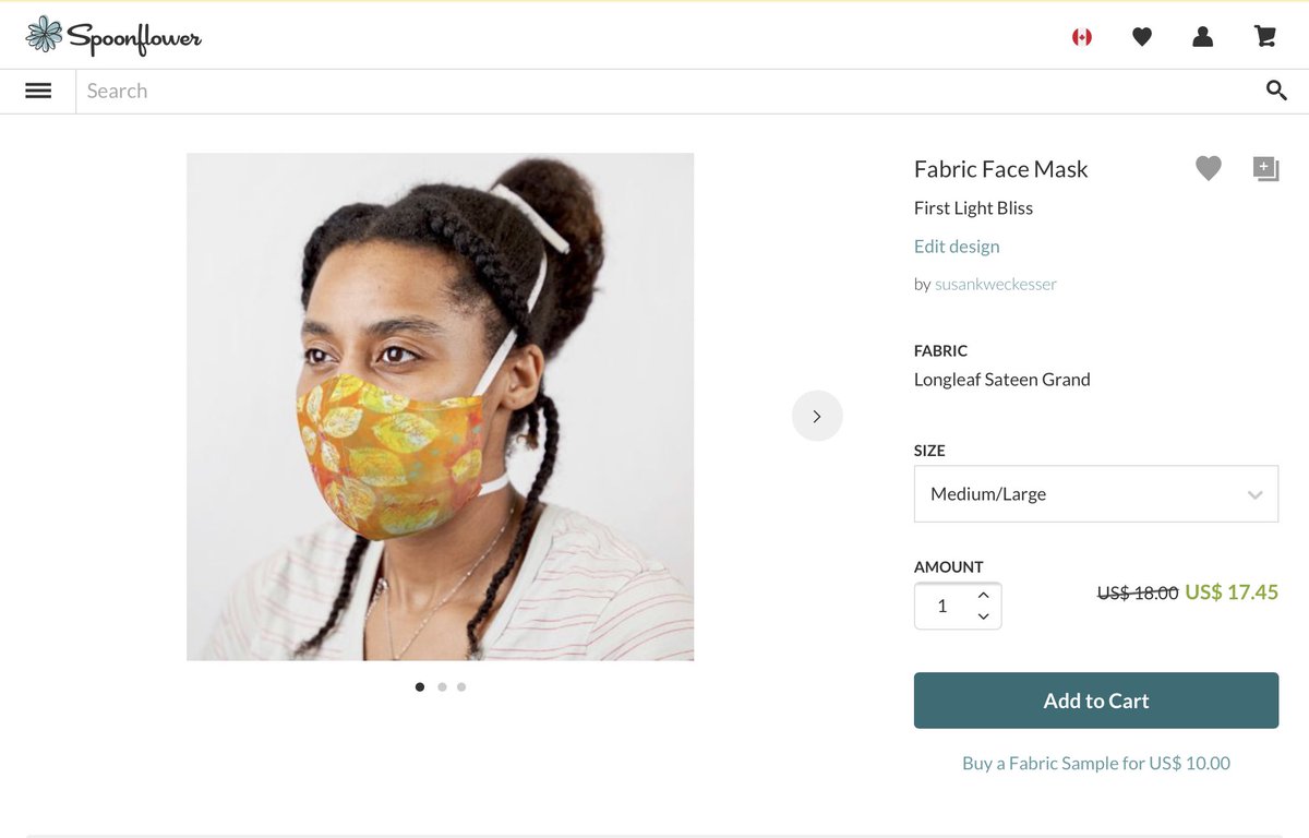 SusanKWeckesser's tweet photo. There are face masks &amp; DIY face mask kits created with my fabric designs available on @Spoonflower - https://t.co/aCGO5CIwwj #spoonflower #susankweckesser #TogetherWeCan https://t.co/ZTLIHbxZWo