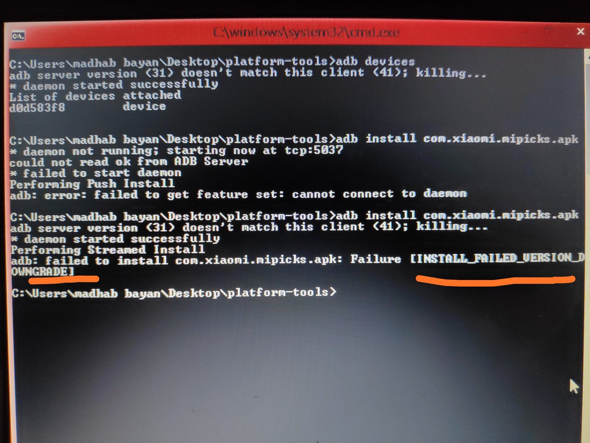 OiPranjit's tweet photo. Hey @Szaki_EU is there any way to downgrade system apps using ADB without unlocked bootloader and root? I got "INSTALL_FAILED_VERSION_DOWNGRADE" in response to adb install app.apk https://t.co/7npQDb9SJ0
