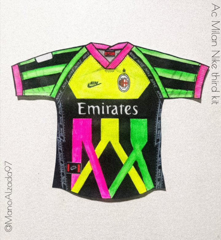 ManoAlzada97's tweet photo. TODOS INVITADOS AL #RetoFantasyFCL #FutbolColLabs
@FutbolCoLab.
Nike third kit @acmilan Inspirada en una de las colecciones noventeras de Gianni Versace @Versace en Milán
@LaCasacaBlog
@EleteTSC
@ChenzoAr
@CasaBruniDesign
@nicsaa23
@matupeco20
@rama_arbol https://t.co/ndoujO7uRb