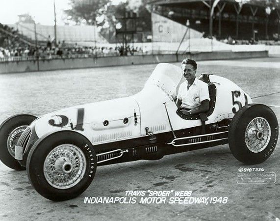Day 11| Travis Webb October 8 1910—January 27 1990Nicknamed "Spider" and was also known to his friends as "Webbie".He competed in the 1950, 1952 -54 Indy 500s He had a portable bar in the trunk of his car at all times and was known for his free spirit and his humor. #F1