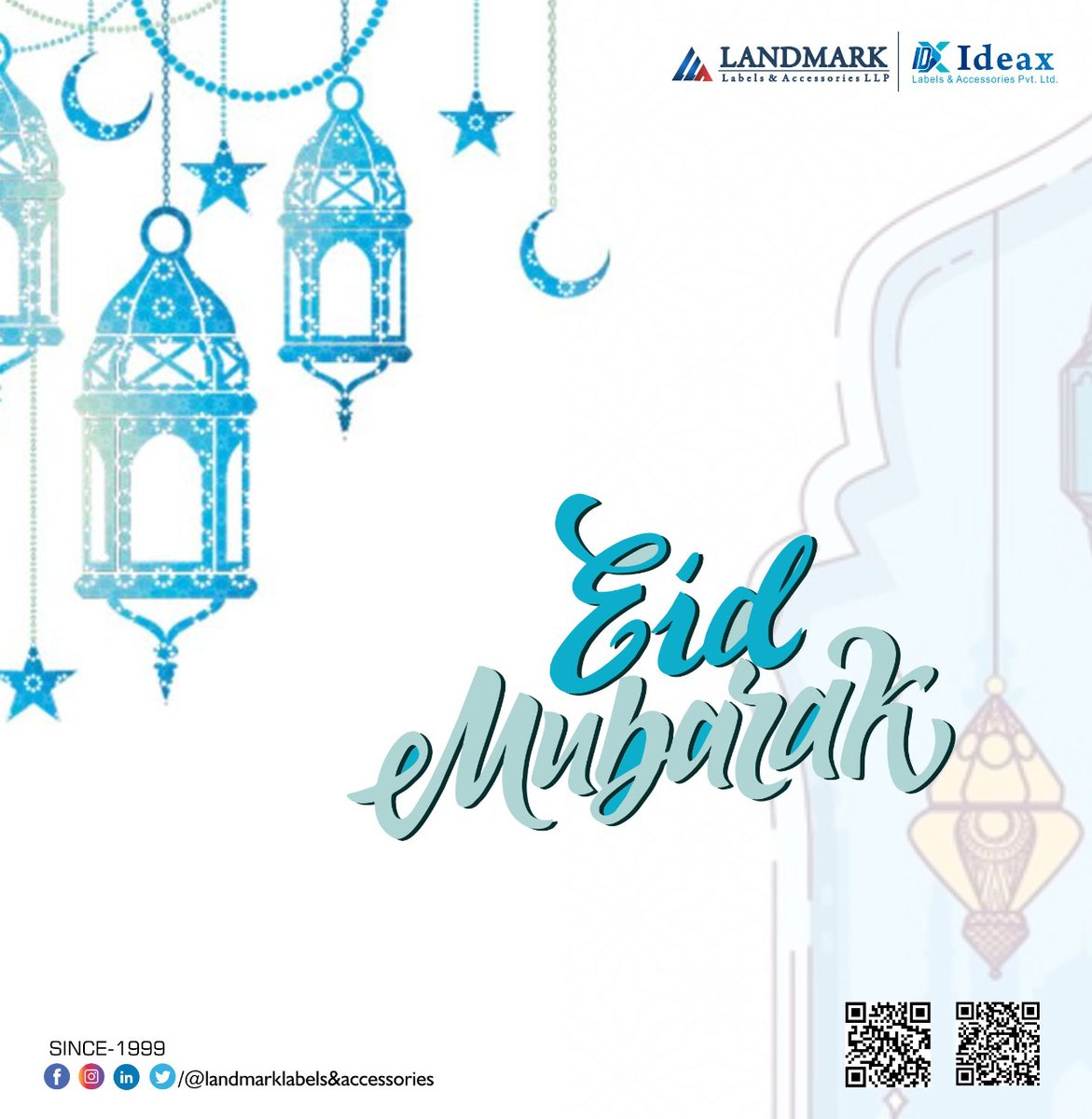 landmarklabels's tweet photo. Team of #Landmark wish that Allah showers his divine blessing and fulfills all your dreams on #Eid al-Adha as always.
#EidMubarak! May Allah shower countless blessings upon you and your family!
#denim #jackets #jeanswear #jeans #labels #fashion #GarmentAccessories https://t.co/etujPBOwPk