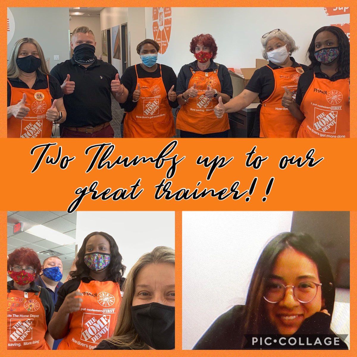 PharaPlancher1's tweet photo. Our incredible trainer @denisrey322 and Kenny that go above and beyond for our team. @5868Mdo is thankful for you guys. Happy Friday # one more day#go live @DustinYoungTHD @JonSekelsky @DebraHD_ @JeremyJMyers @MHomedepot @jenny_helme @HomeDepot https://t.co/k4mUUAZwg4