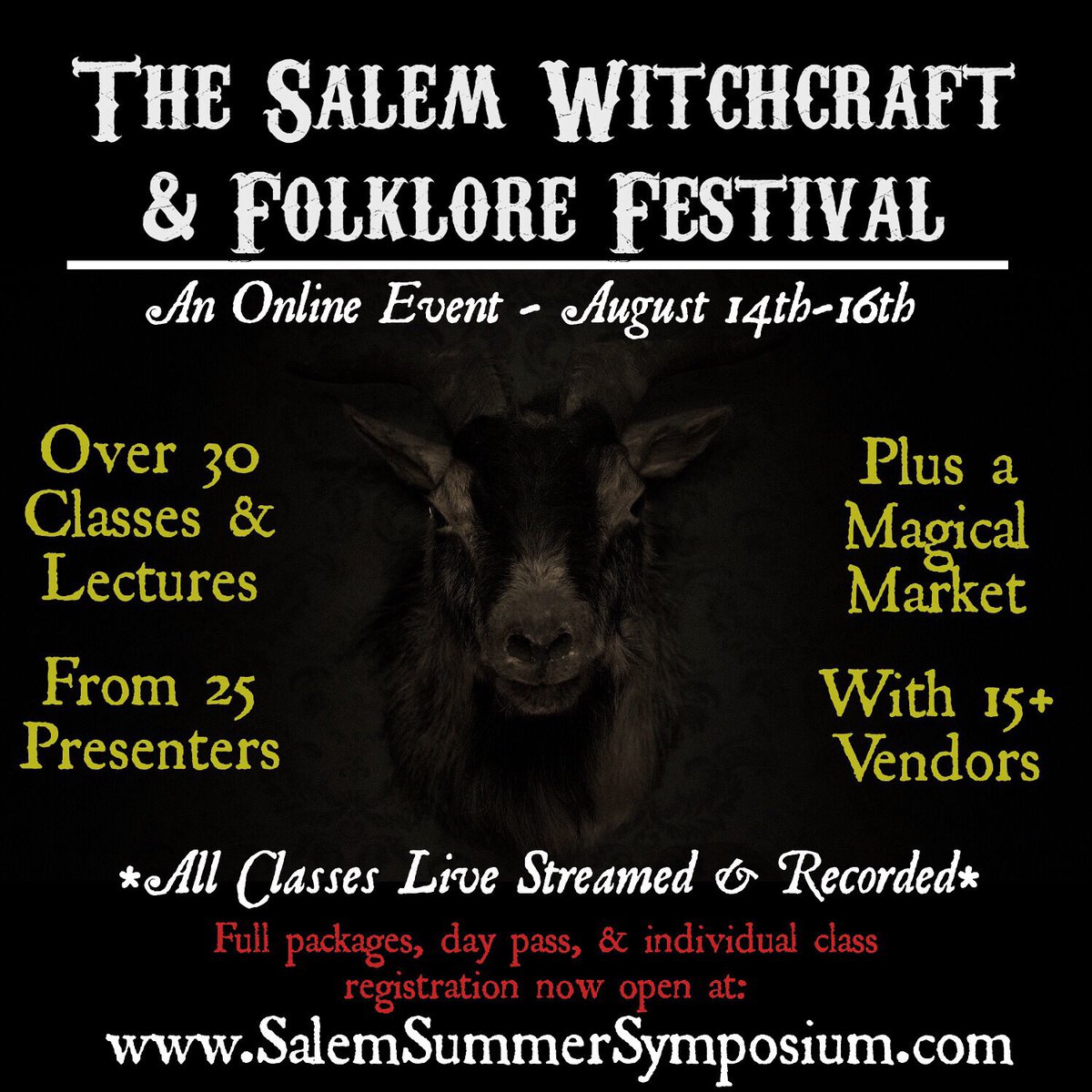 Just 2 weeks away!
I’m incredibly excited for our lineup of presenters, vendors, and classes this year! Hope to see you there! 

salemsummersymposium.com