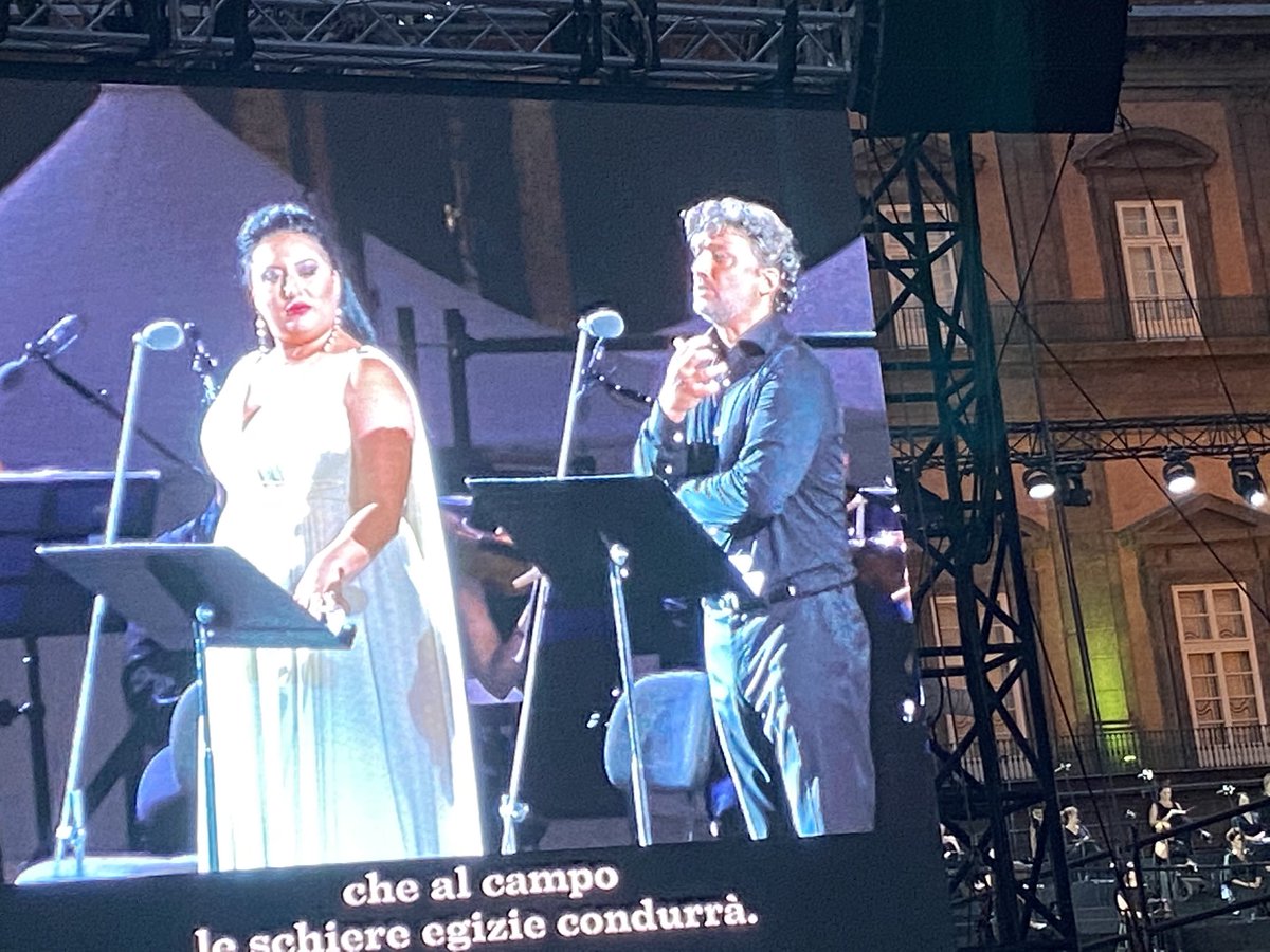 The last Aida in Naples. The best one!(till now) Toi toi toi! ⁦@tenorkaufmann⁩ ⁦⁦@annapirozzi ⁦@AnitaRachveli⁩ ⁦@teatrosancarlo⁩ Bravi!