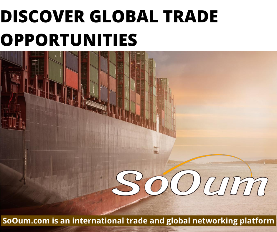 SoOumCorp's tweet photo. https://t.co/S6k3rAJcyI

ATTN: INTERNATIONAL TRADERS, IMPORTERS AND EXPORTERS

Market your imports and exports to SoOum's global trade community, and distribute via email blast to all of your contacts; in addition to other social media outlets. https://t.co/HenurD7V5q