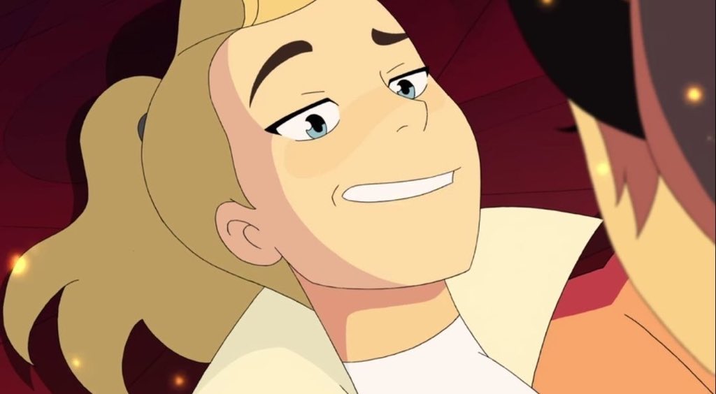 you're telling me adora has been grinning at catra in the exact same d...