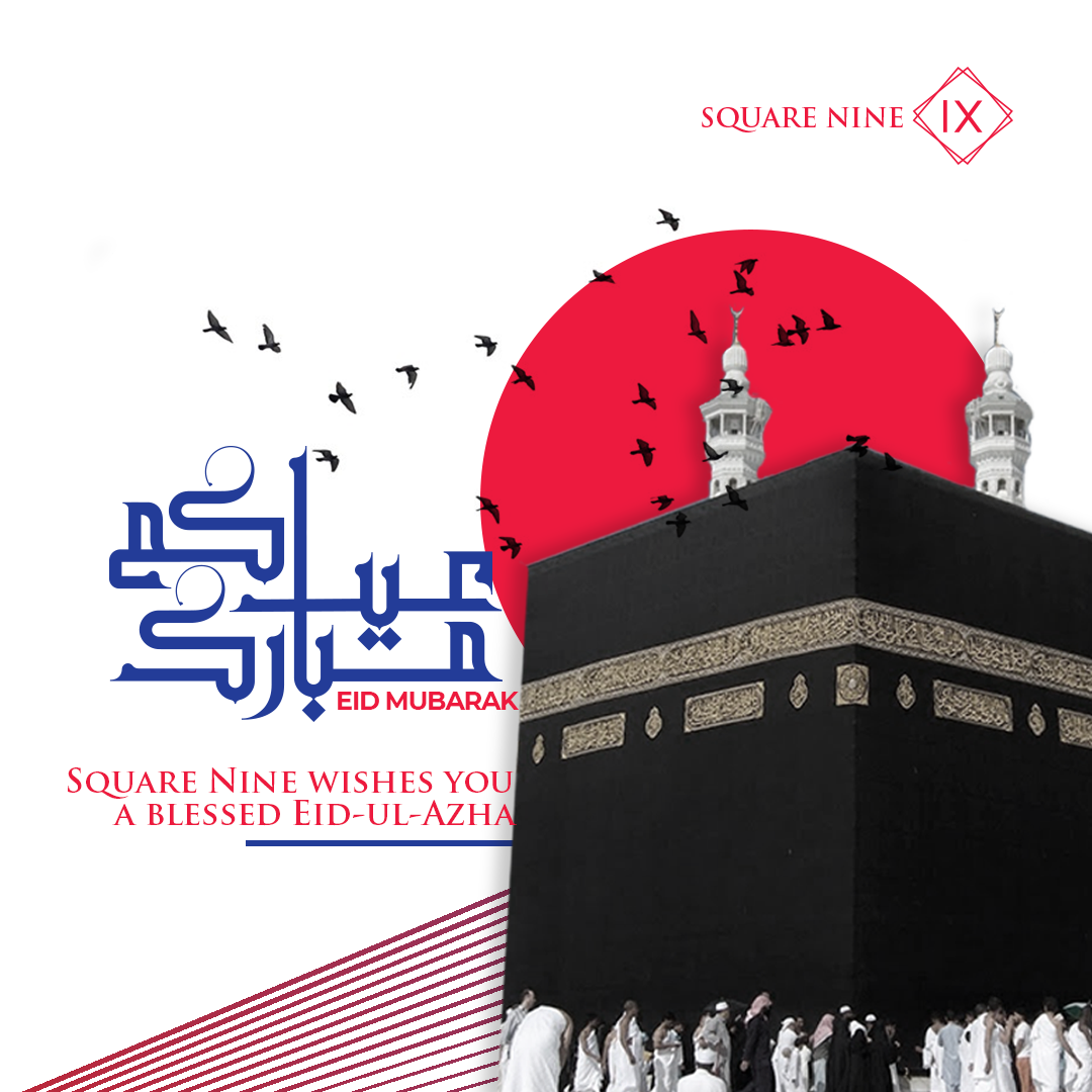 SquareNinePk's tweet photo. A very happy Eid-ul-Adha to everyone around the world. May Allah accept our efforts in this time of struggle and bless everyone. Wishing for a better and safer future for all. Eid Mubarak! #EidMubarak #Eid2020  #EidulAdha2020  #eidulazha2020 #EidAdhaMubarak #squareninepk https://t.co/pTOQh6jdep