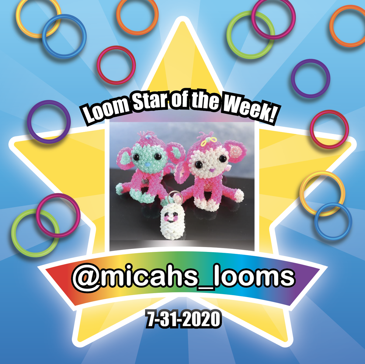 Congratulations to @micahs_looms you are Loom Star of the Week!💫
We love your cute monkeys and wish you all the best with your store. 🐒🌈😄
micahslooms.wixsite.com/monsite
Monkey Design by Craftmuse
youtube.com/watch?v=C3tkwL…