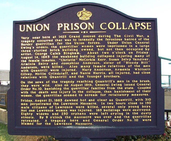 In his most notorious act, Quantrill led a raid on  @lawrenceks on August 21, 1863. The supposed purpose was to avenge the deaths of four female relatives of some of the raiders who had died in the collapse of a jail in  @KCMO a week earlier, but the raid was planned before that.