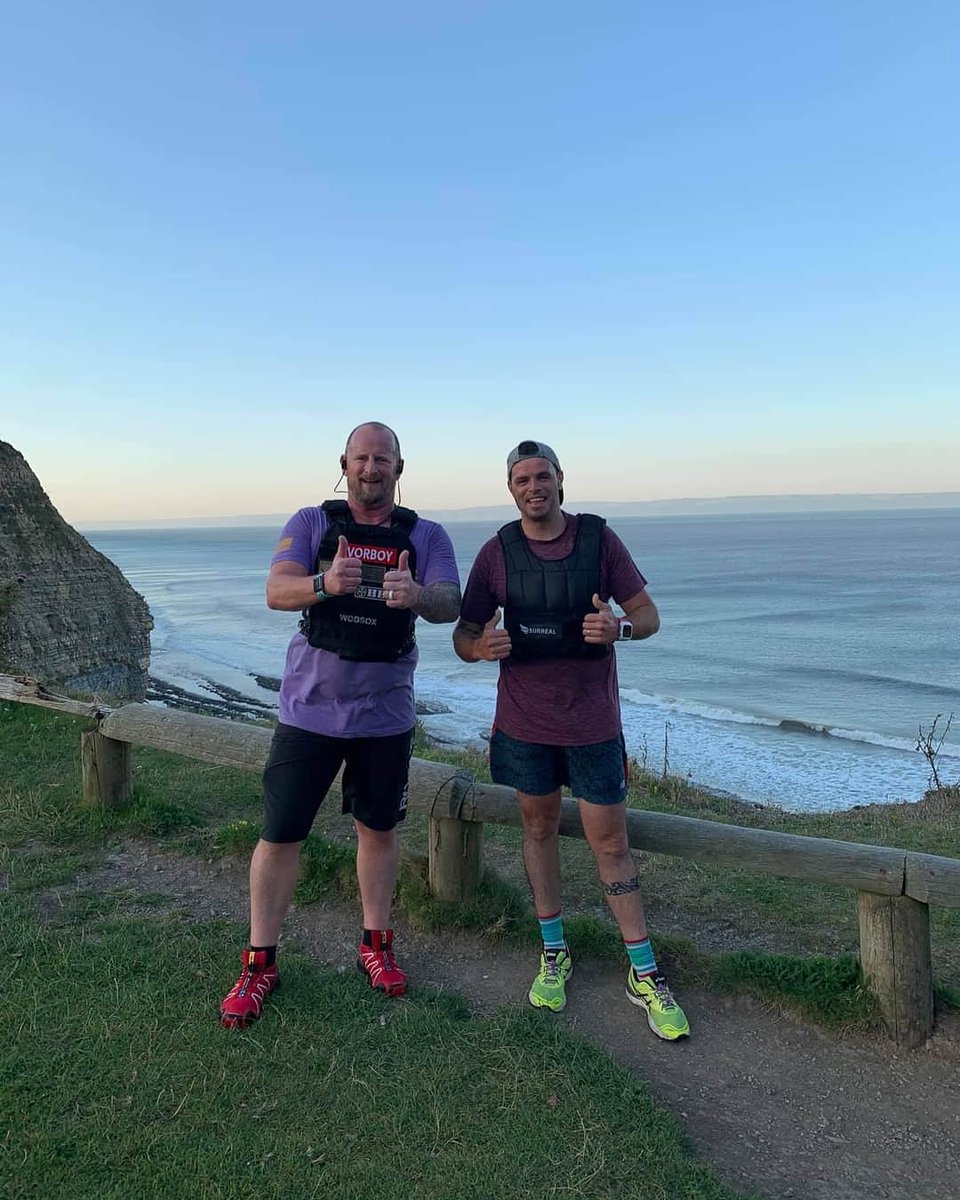 Good Early Morning Session with <a href="/Ivor71/">Ivor Anthony</a> and Faith this morning around Southerndown. That Boulder Carry up the Hill was a Killer at the end. Thighs are absolutely screaming now but great workout 👍🏃