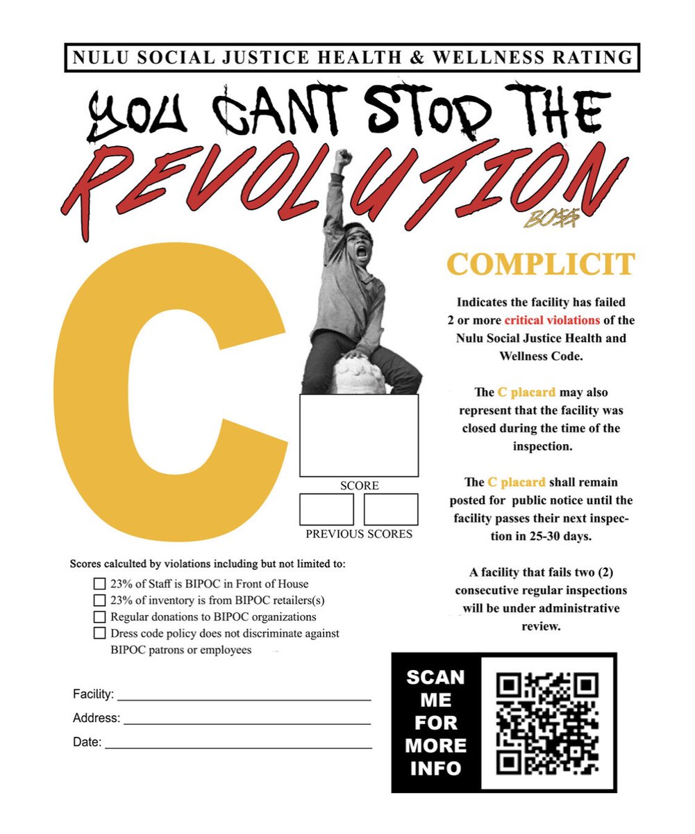 A C-rating indicates a business that has "2 or more critical violations of the NuLu Social Justice Health and Wellness Code." It also may indicate that the business was "closed during the time of inspection."/4