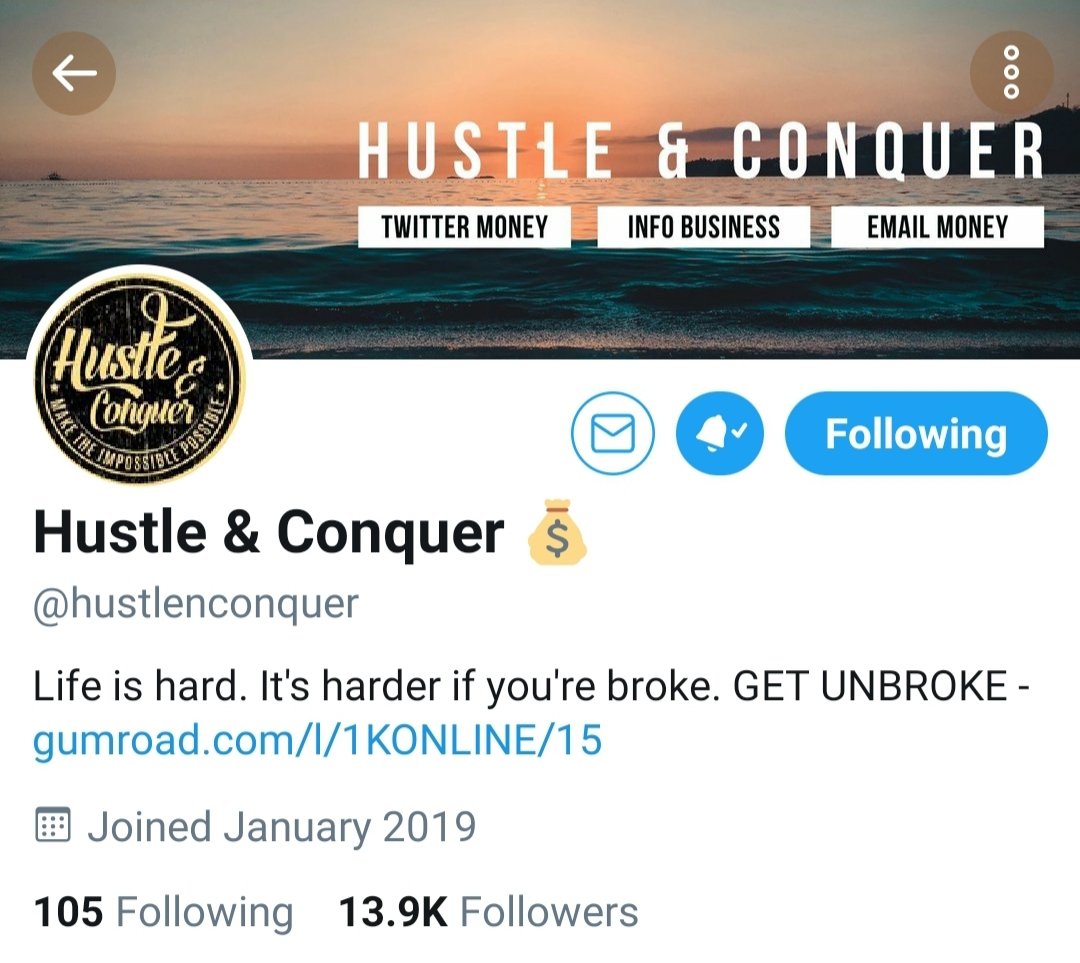   @hustlenconquerFollowed this bloke from the beginning,WHY? His tweets/threads ALWAYS were & still are straight to the point,a real MASTER of creating an ebook empire - you have to buy his courses.Much love to you brother & Merci!