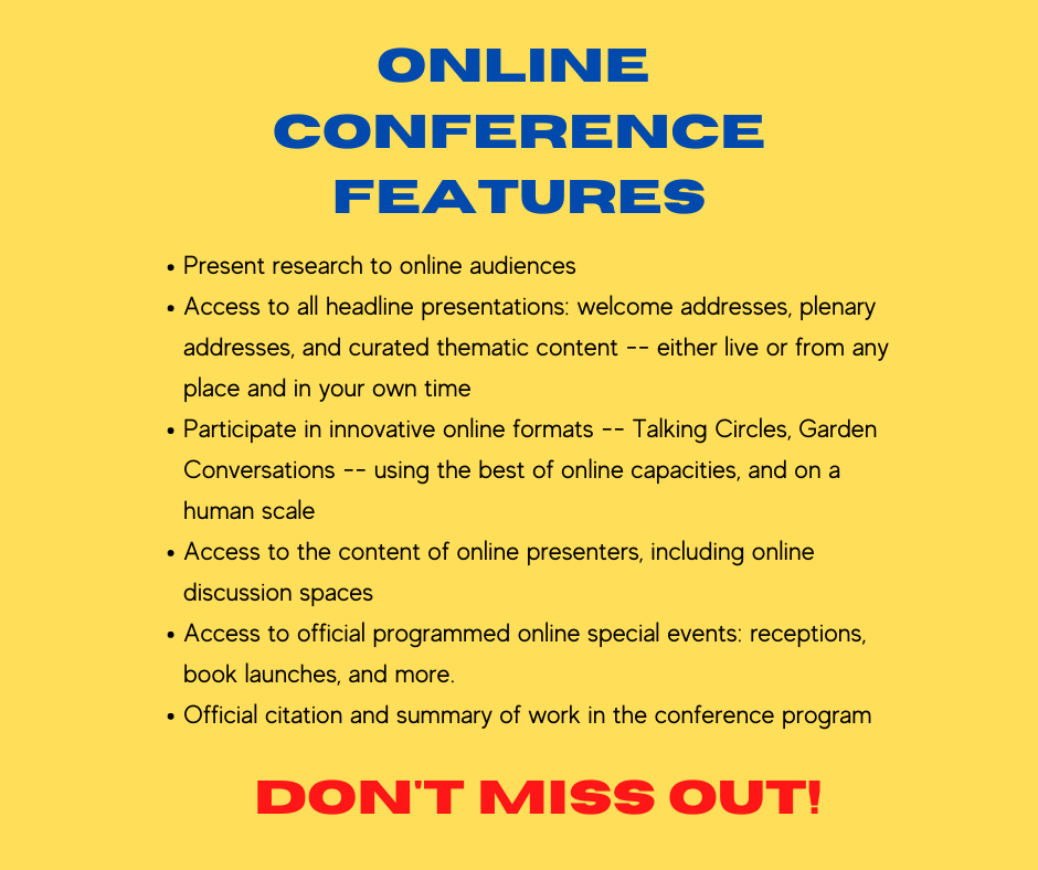 We have been working hard to build a dynamic online conference format. Don't miss out!
bit.ly/3f8x1Vc