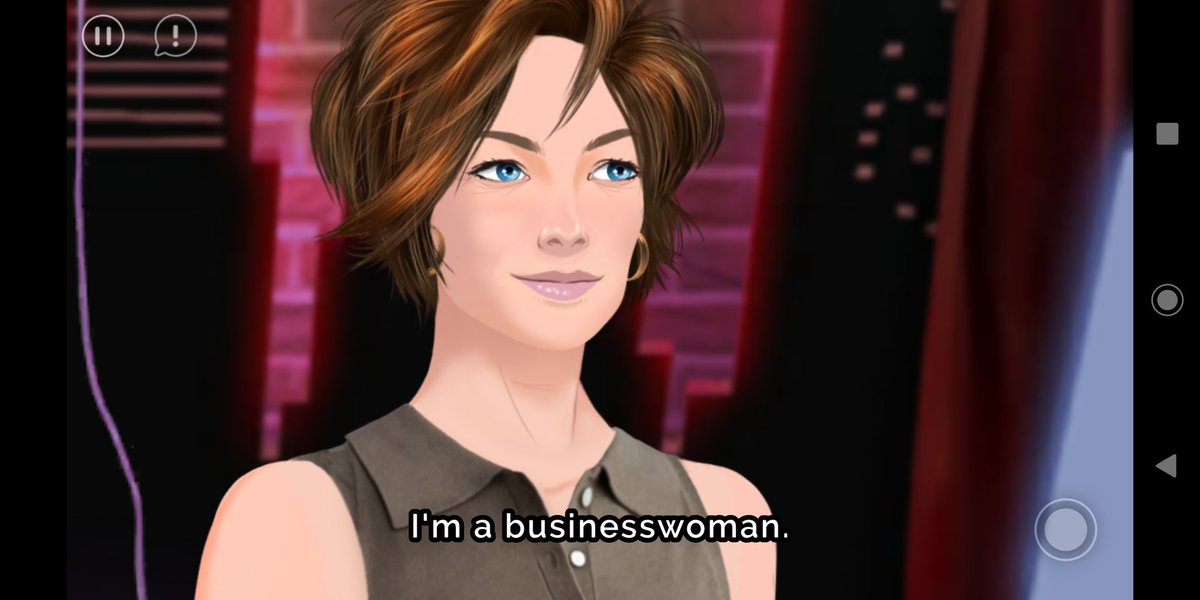 This was in response to Hypno-Ken asking her name. Thus we can only conclude her name is A Businesswoman.