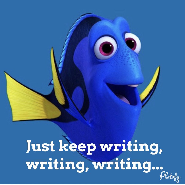 lorris_stories's tweet photo. #SCBWISummerSpec #SCBWIHowDoYouMeme
Just dropping some solid Dory advice for Writer’s Block https://t.co/Kq2ELPdKZy