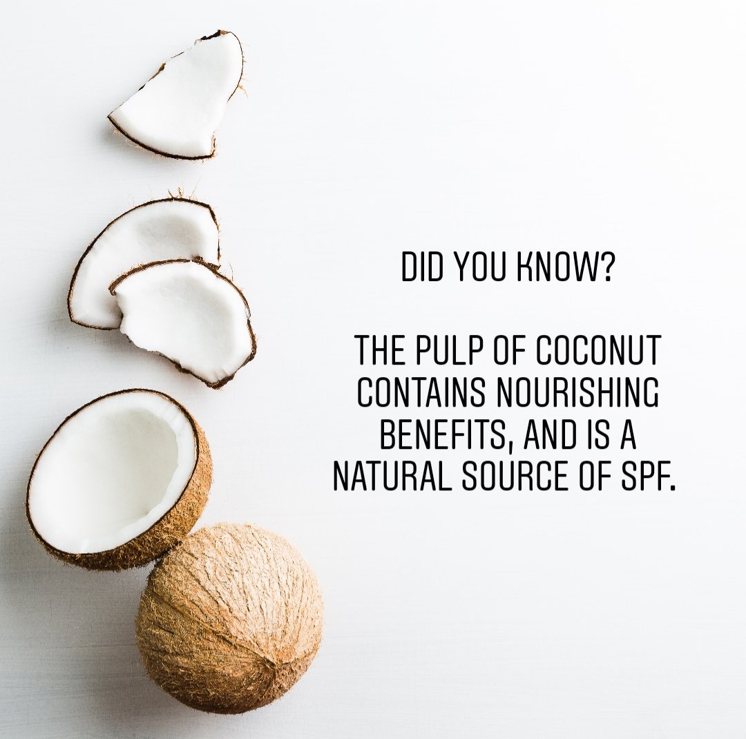 SahyadriFarms's tweet photo. Blend the flesh of coconut till it achieves a smooth consistency, then add a few drops of almond or wheat germ oil. Apply and massage gently over face and neck, leave on for 10 mins, wipe off with a washcloth that has been dipped in warm water.
Order now from our App/Website. https://t.co/IEI3B6GQUT