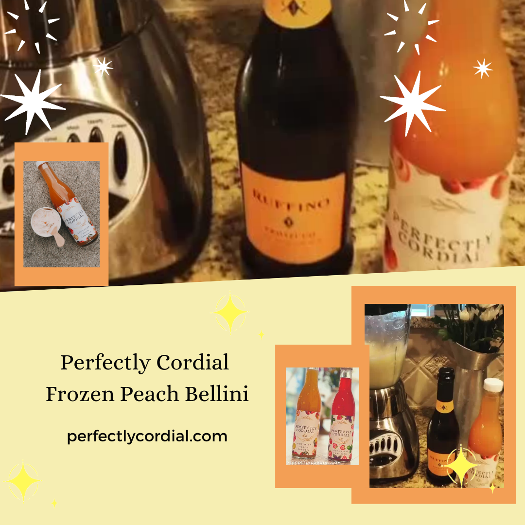 perfectcordial's tweet photo. Frozen Peach Bellinis, a great way to celebrate!
🍑
1/2 c Frozen Peaches
1 c Ruffino Prosecco
1/2 c Perfectly Cordial Southern Peach Sangria
1/2 c ice
🍑
Add ingredients &amp; blend.
Pour into a champagne or wine glass to serve.
🍑
#perfectlycordial
https://t.co/7bEIU4U6Q3 https://t.co/eaZq3BXTOT