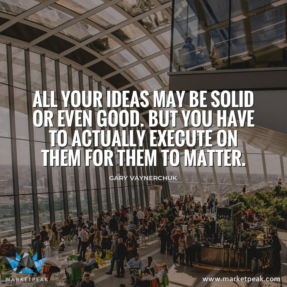 PEAKDEFI's tweet photo. Quote "All your ideas may be solid or even good. But you have to actually execute on them for them to matter." by @Garyvee
Gary is one of the global top speaker in regards to entrepreneurship and mindset and he is absolutely right. #marketpeak #peaktoken https://t.co/PMgrwf9zcv