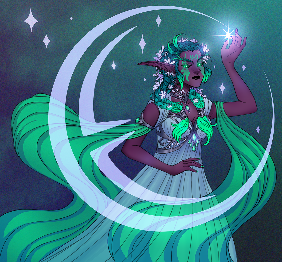lavietstsari's tweet photo. #ArtzerothEclipse 🌙✨⭐
Врываюсь в флешмоб в последний момент👀
#Warcraft #World_of_Warcraft #WorldofWarcraft #nightelf https://t.co/EBLc2bFZcg