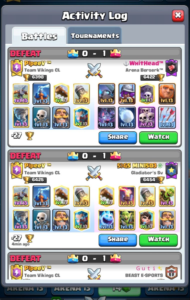 Gracias supercell por este matchmaking 😔😡