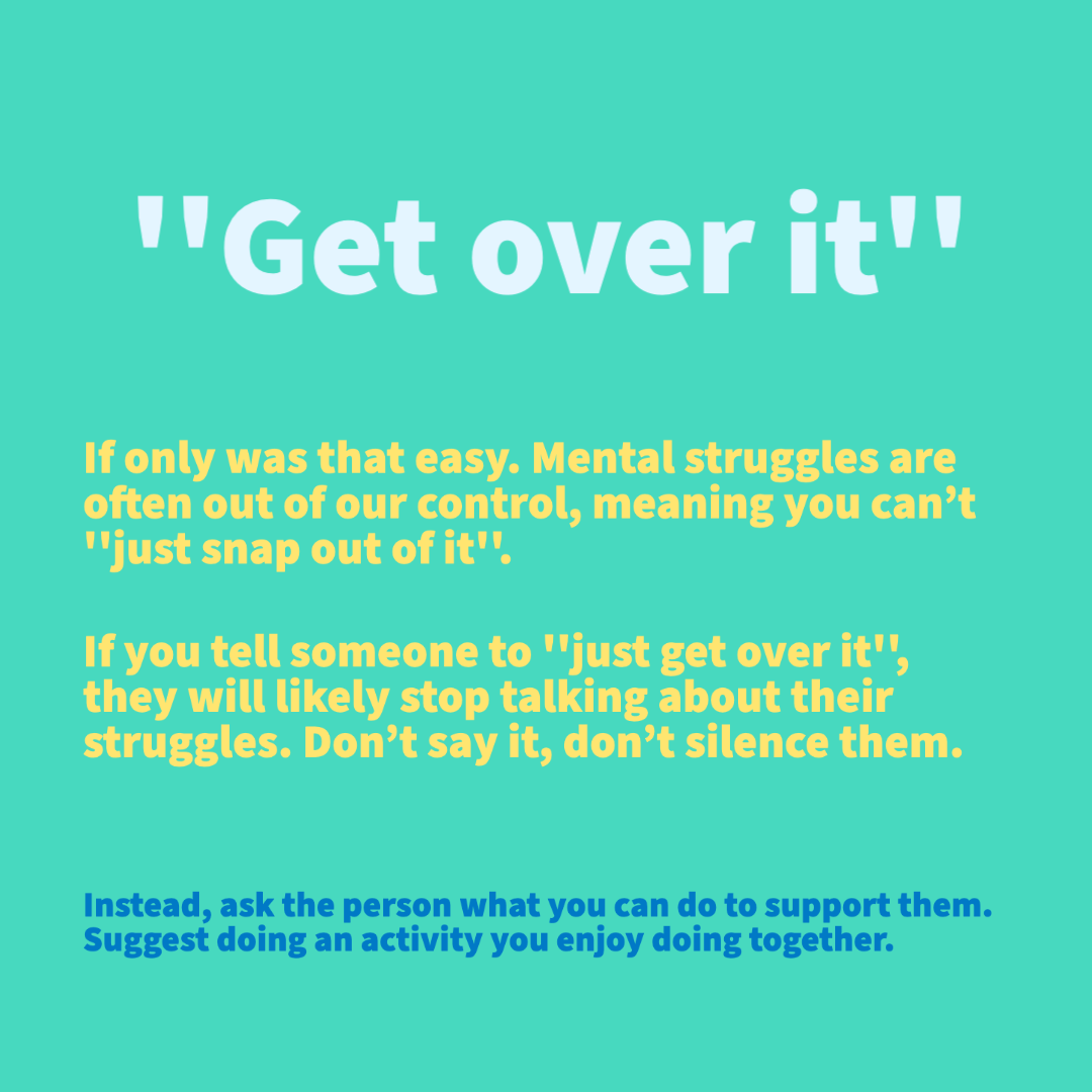 Talk Out Loud on X: Let's get people talking about their mental health,  not shut them down. Sometimes we can say the wrong thing without thinking  or not know what to say