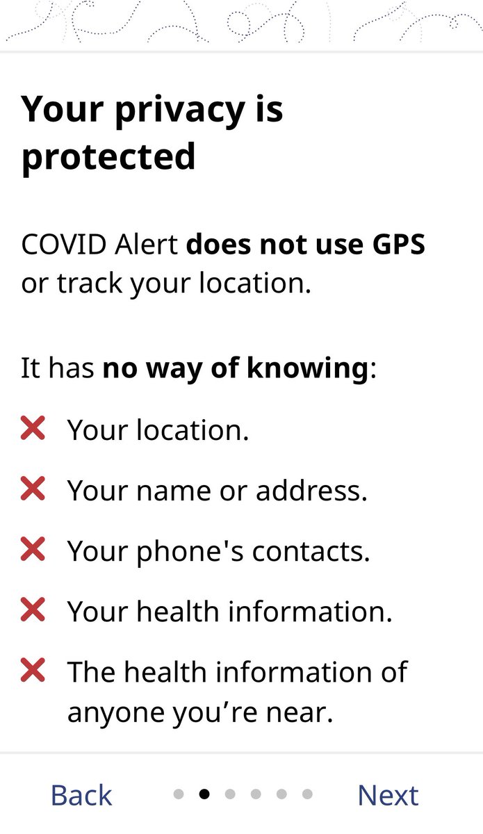 I’m impressed by the clarity of the  #CovidAlert  #privacy disclosure. I’ve not found as readable a description of privacy protections on any other app I’ve installed. We’ve got to get 25+ million Cdns on-board before the next  #COVID19 wave.  https://twitter.com/rosiebarton/status/1289165410688831488