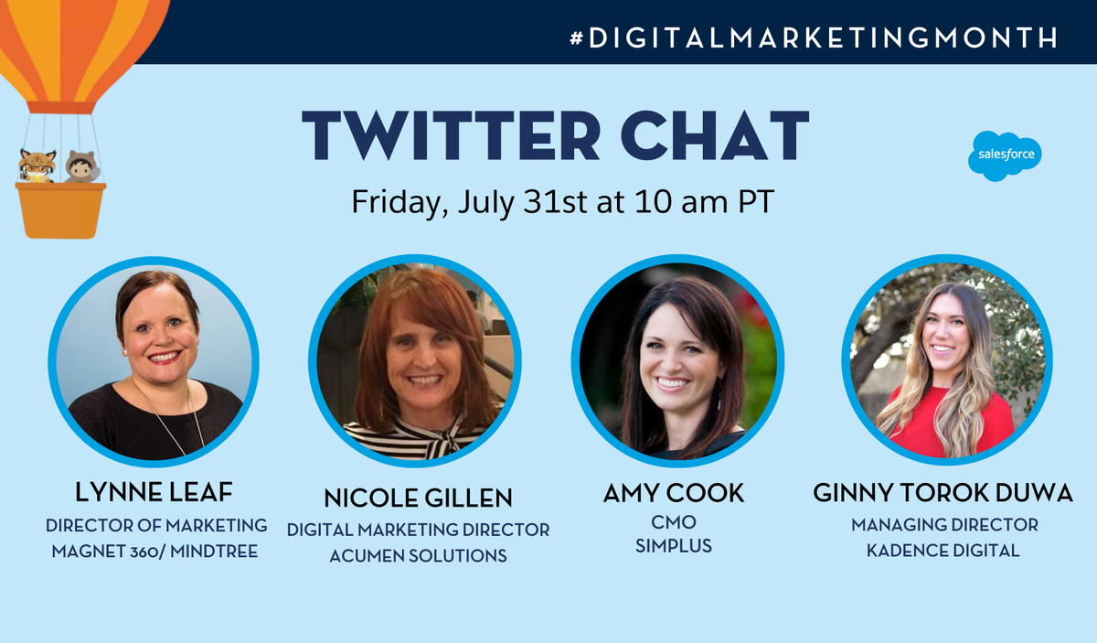 partnerforce's tweet photo. Introducing today's Twitter Chat Hosts❗ 
What questions do you have for them❓

#DigitalMarketingMonth https://t.co/7ClSAZxXol