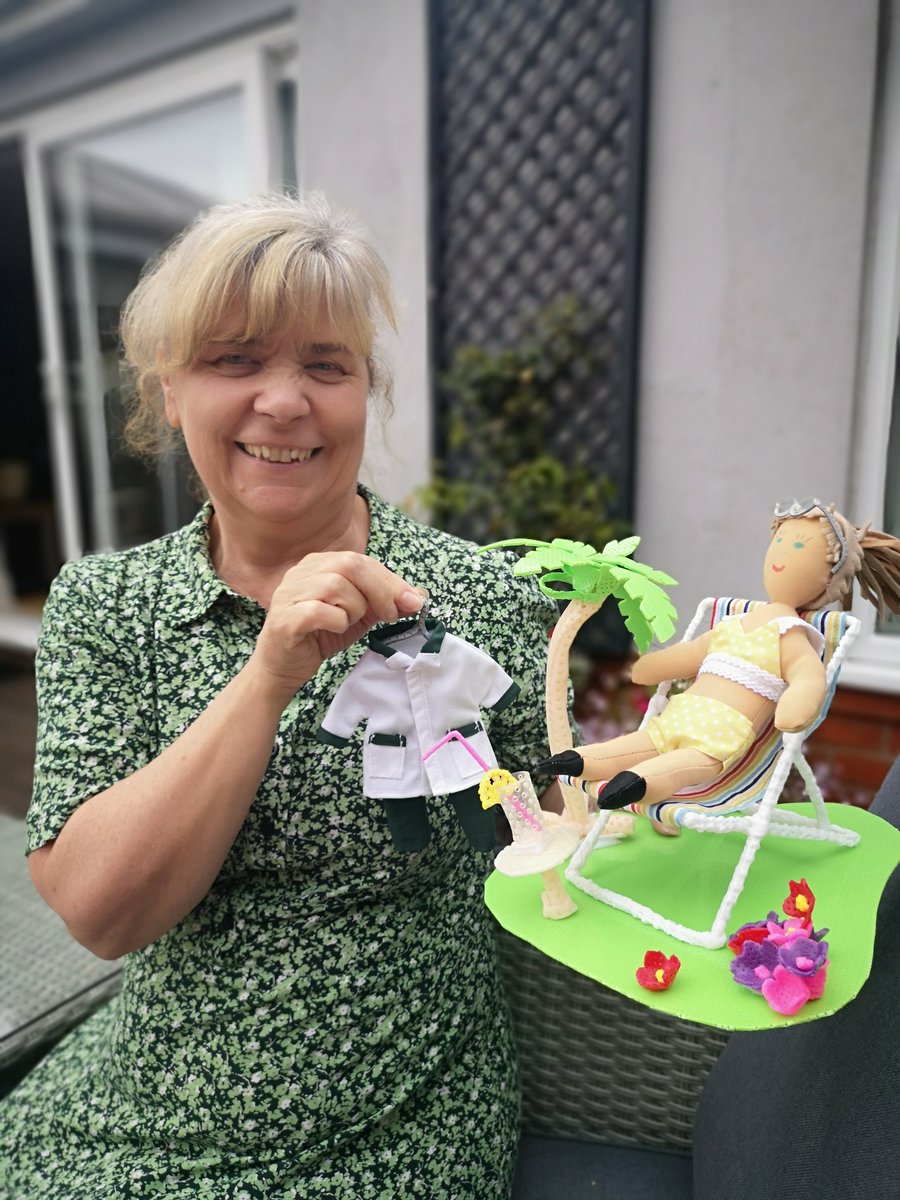 Anita Burke (@anitatheot) on Twitter photo Hanging up my OT uniform for the last time today. Thank you <a href="/OTorthotics/">OTorthoticsRPH</a> <a href="/LancsHospitals/">Chorley & Royal Preston</a> for making me this beach scene. 😅⛱️🏖️ Hoping to test a deck chair out for real in the near future pending Covid restrictions 😊 Hanging up my OT uniform for the last time today. Thank you <a href="/OTorthotics/">OTorthoticsRPH</a> <a href="/LancsHospitals/">Chorley & Royal Preston</a> for making me this beach scene. 😅⛱️🏖️ Hoping to test a deck chair out for real in the near future pending Covid restrictions 😊