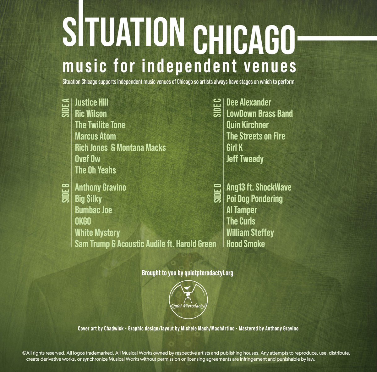 LincolnHall's tweet image. The Situation Chicago album is out today ✨

25 artists on one double vinyl project to benefit 25 of Chicago's best music venues 🤝

Get yours here → situationchicago.com