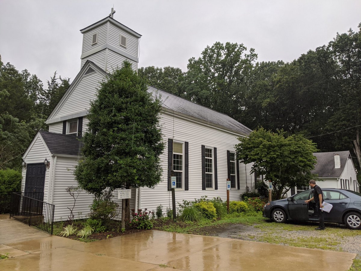 My first stop on my Ignatian pilgrimage today: little St Ignatius Loyola in Hilltop, Charles County, Maryland. The Jesuits would come out here on horseback to celebrate Mass, and the people eventually built a church.