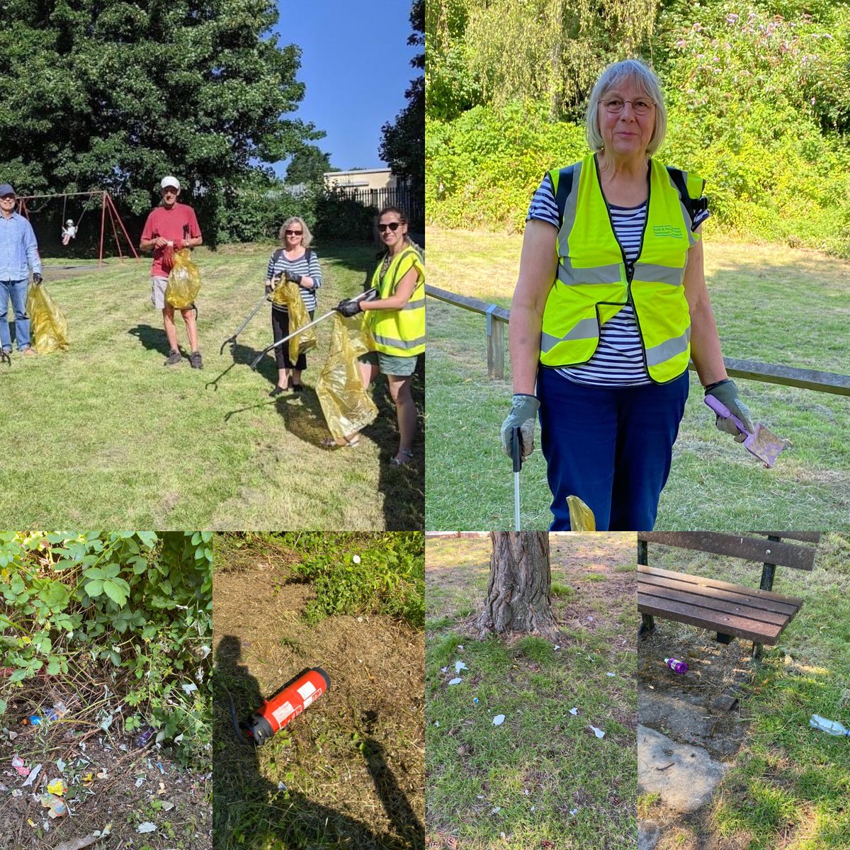 Early morning litter pick with Friends of Sandpits Park this morning. We left it much tidier! Lots of family picnic litter as well as usual energy drinks and beer bottles. #BeKindToYourParks #loveparks #buyitbinit @BathnesParks @bathnes @L8blossom