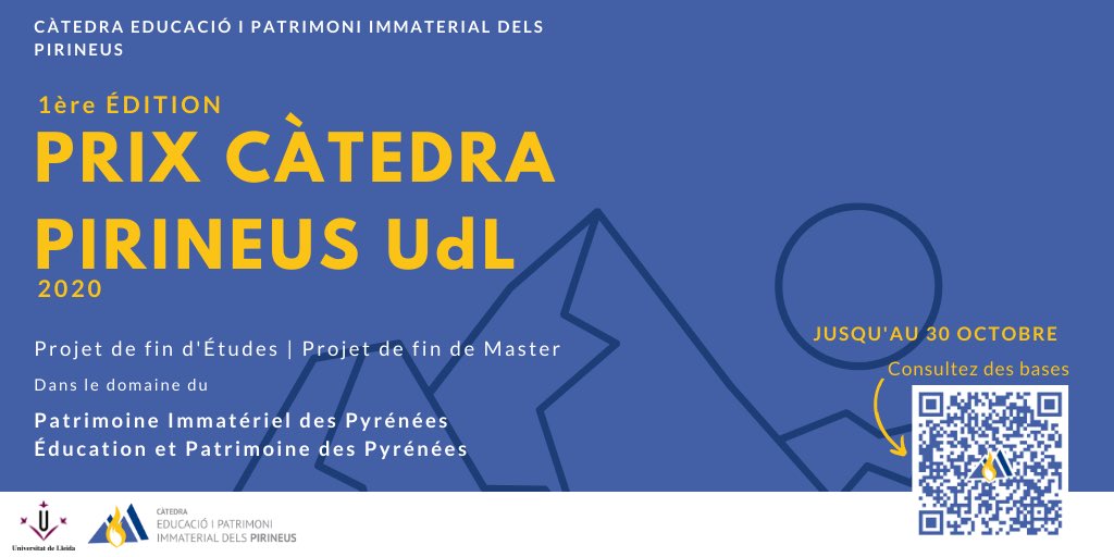 CatedraPirineus's tweet photo. 📢Vous pouvez désormais participer à la première édition des Prix Càtedra Pirineus UdL!⁣
⁣
Consultez les règles sur notre site Internet👉🏼https://t.co/zV4zp1TanV
⁣
👀 Nous nous réjouissons de votre travail!⁣
⁣
#culture #patrimoine #Pyrenees #education #prixuniv_tou https://t.co/rjqu8tMu9h