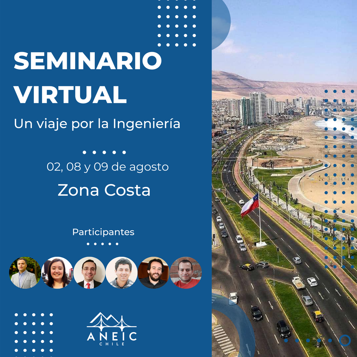 aneic_chile's tweet photo. Tenemos Seminario Virtual! Organizado por ANEIC Chile, Zona Costa, distribuido en 2 fines de semana, y con el apoyo del Consejo de Especialidad Civil @civilesCI del Colegio de Ingenieros de Chile @IngenierosCHILE  

Inscripciones en: https://t.co/1NqjVOIqr8  

+Info en hilo https://t.co/9LyRfcOqyF