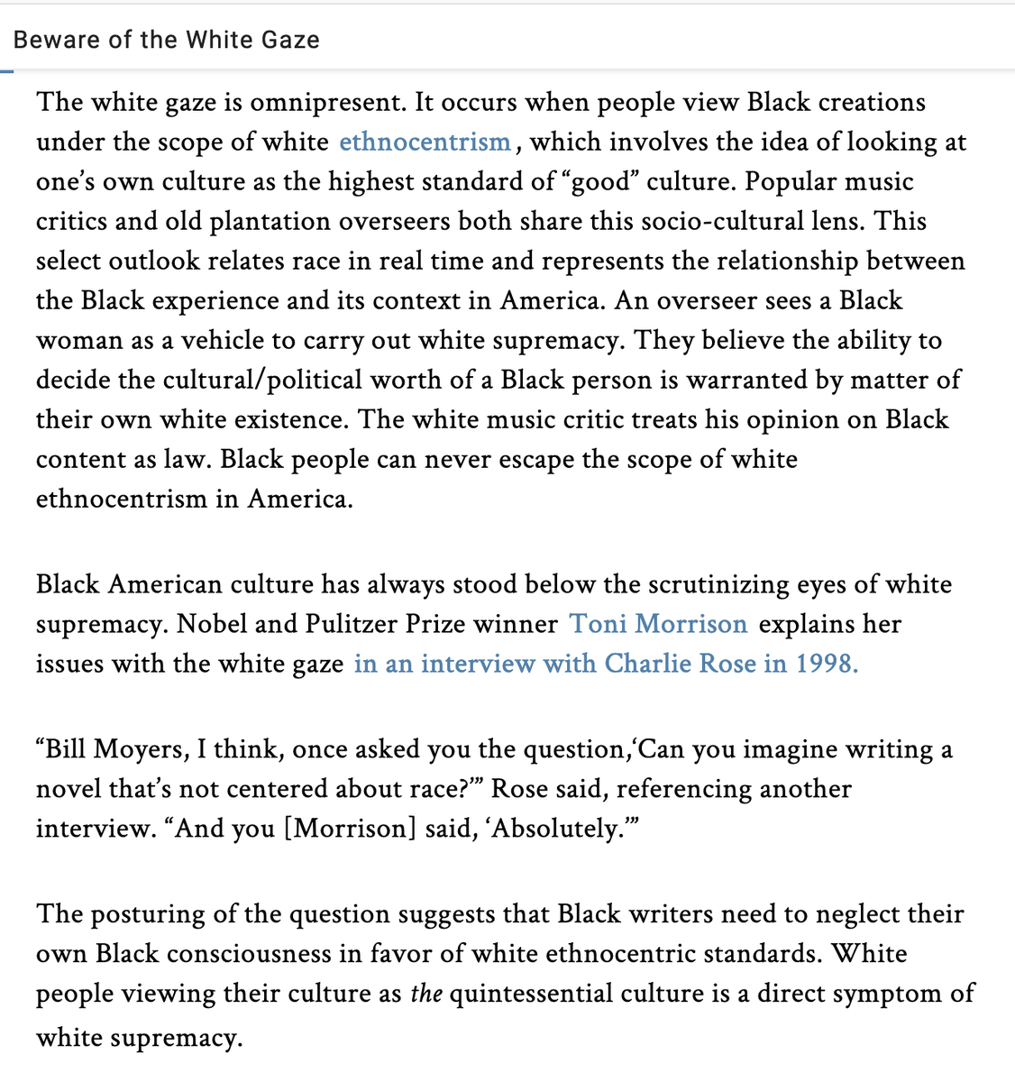 4/Media & DC are still largely run by white men. Our bodies/work are seen through their white gaze. They still feel like they deserve to have control over what is said about Black people/Blackness. Now they have 2 Black women to pit against each other?!
