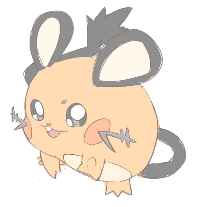 本当のデデンネ描いてた 