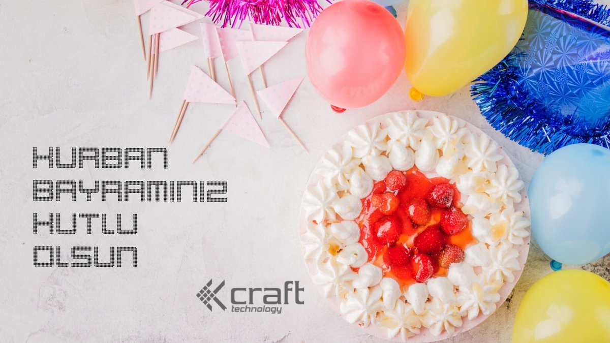 crafttechhub's tweet photo. Sevdiklerinizle birlikte sağlıklı, mutlu, huzur dolu bir bayram geçirmenizi dileriz 😊 #CraftTechnology https://t.co/M60wSOWHYq
