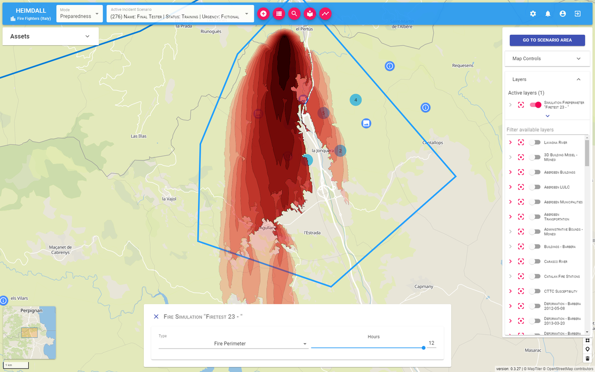 HeimdallProject's tweet photo. 👉🏽We present you some functionalities for our #HEIMDALLPlatform  🤗 #Floods #Drones #Impact #FireSimulation https://t.co/Ii6vXTvUsq