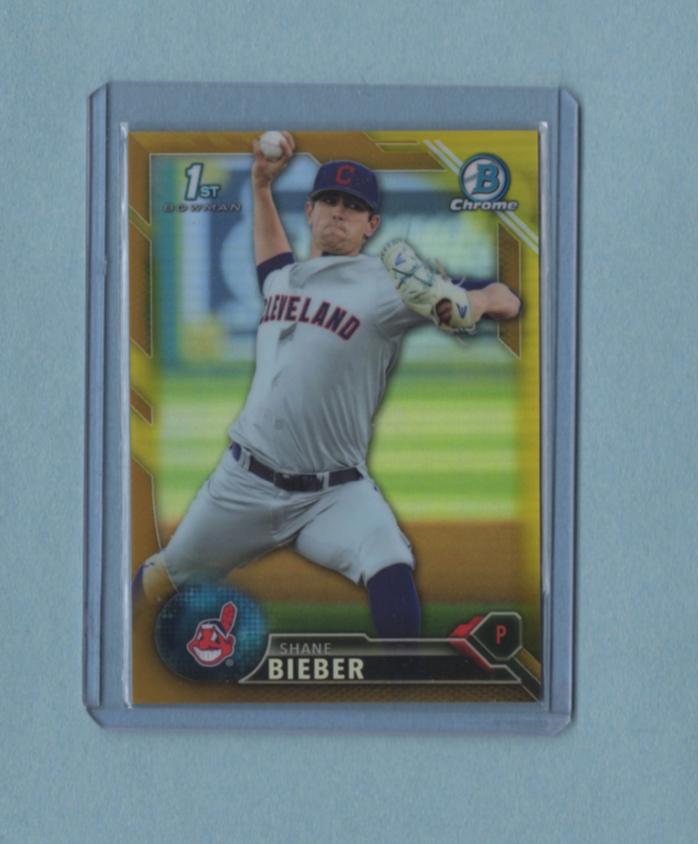 2000doubles's tweet image. Shane Bieber is on FIRE!! Going to post this 2016 Bowman Chrome Gold /50 on eBay. But before doing so, it is available here:

blowoutforums.com/showthread.php…

#BaseballCards #theHobby #Topps #collect