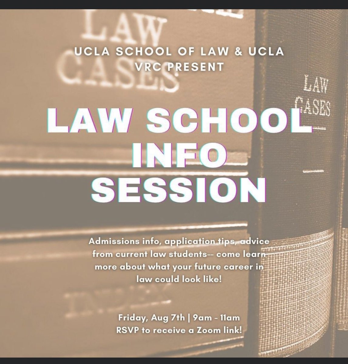 uclaveterans's tweet photo. Come join us next Friday the 7th to learn about what it takes to get into UCLA Law School!! https://t.co/zC72Ht7dg2