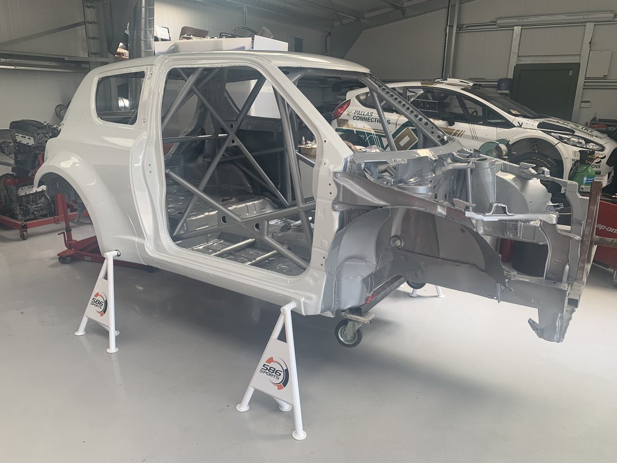 Let the rebuild commence... #S1600 #Suzuki #Swift #rally