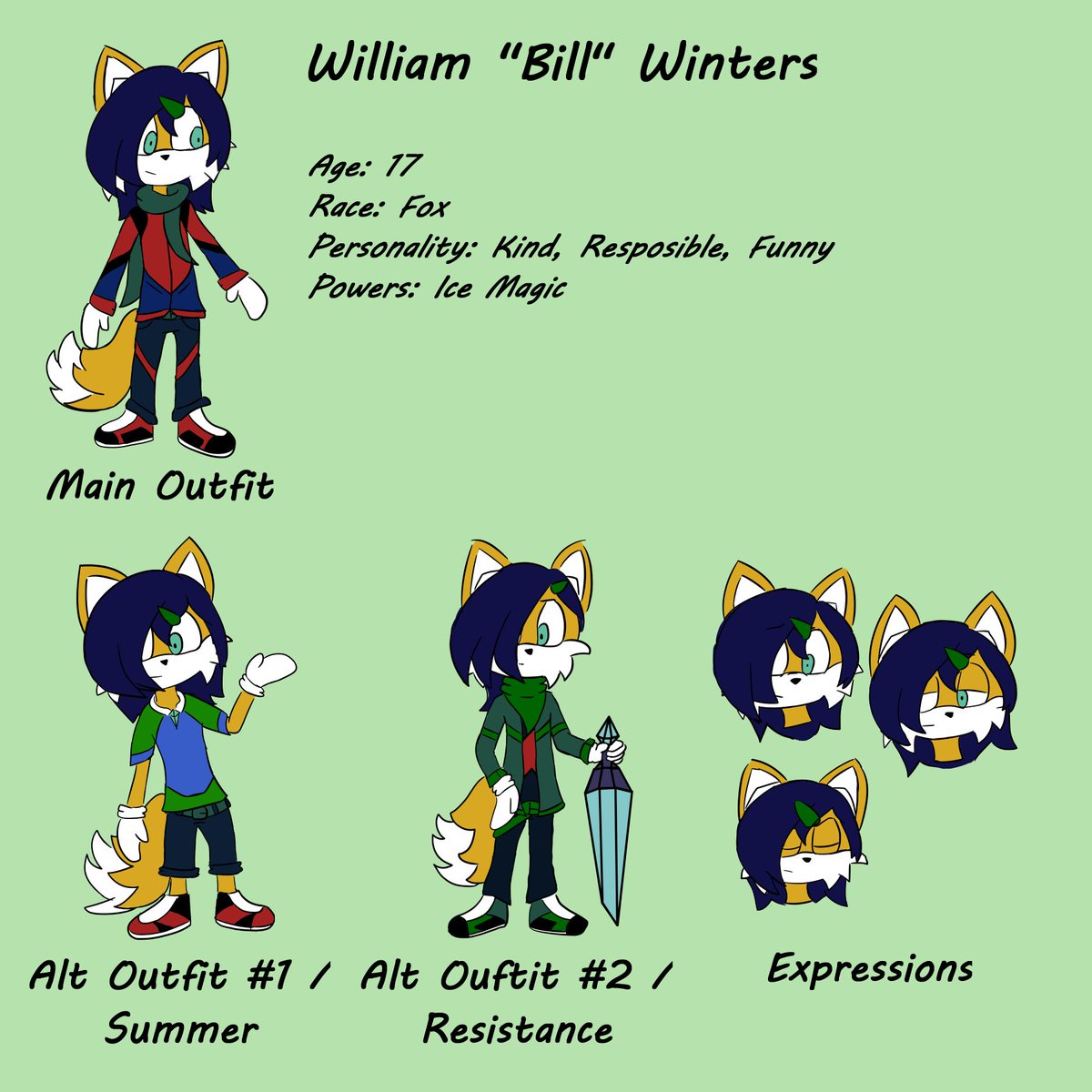 MissingFileArt1's tweet photo. Ref Time:

This is Bill, my main OC

He works's as an Ancient History professor's assistant, investigating Gaia Temples and other ruins, althought he lowkey wishes he had a simpler work, like being a baker

Personality wise he's a smart yet chill guy who tends to be emotional https://t.co/c5vWOR19Mk