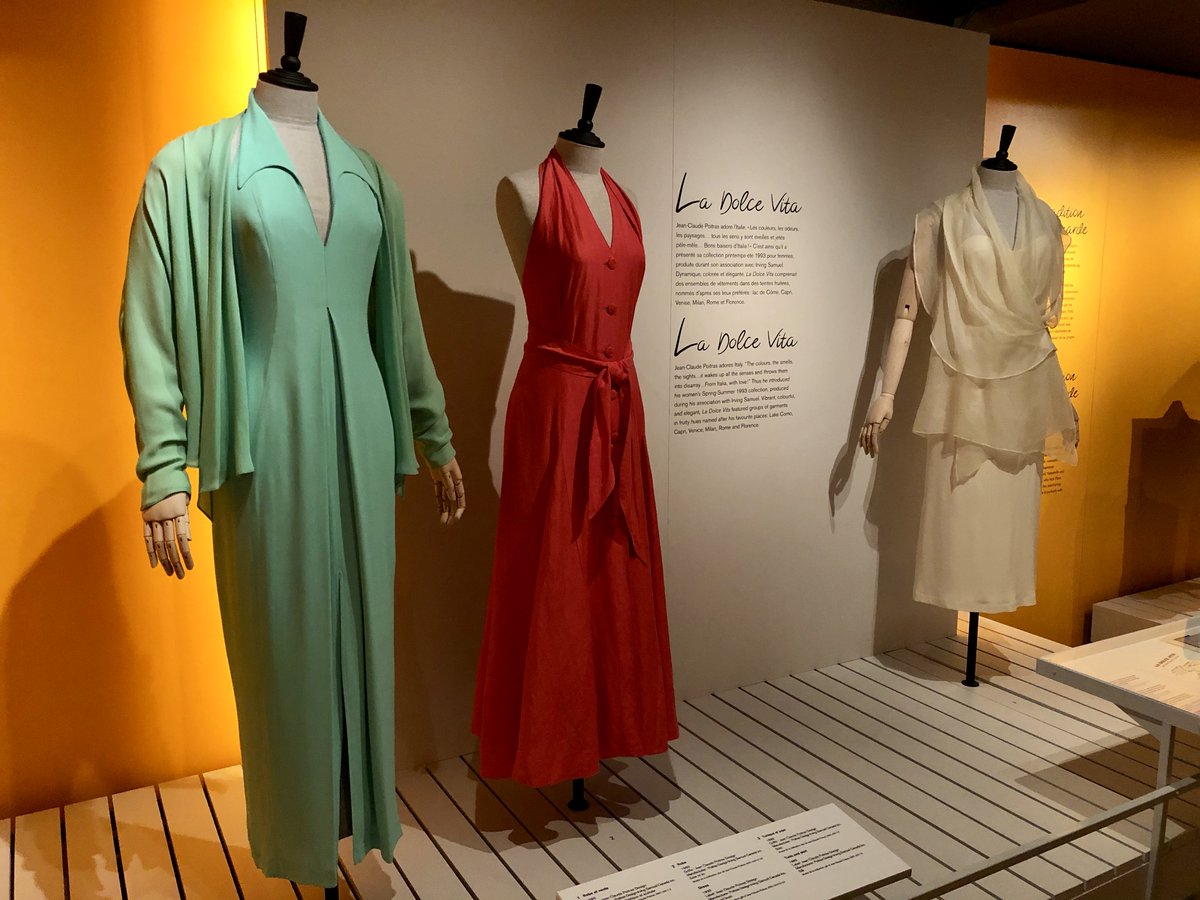 PoitrasDesign's tweet photo. Vous avez jusqu'à ce dimanche 2 août pour visiter mon exposition Jean-Claude Poitras -- Mode et inspirations au @Musée McCord Museum.

Photo : Collection printemps-été 1993 pour femmes, La Dolce Vita, en association avec Irving Samuel.

Pour les détails : https://t.co/PrcoWi37z8 https://t.co/rGMh9acNOr