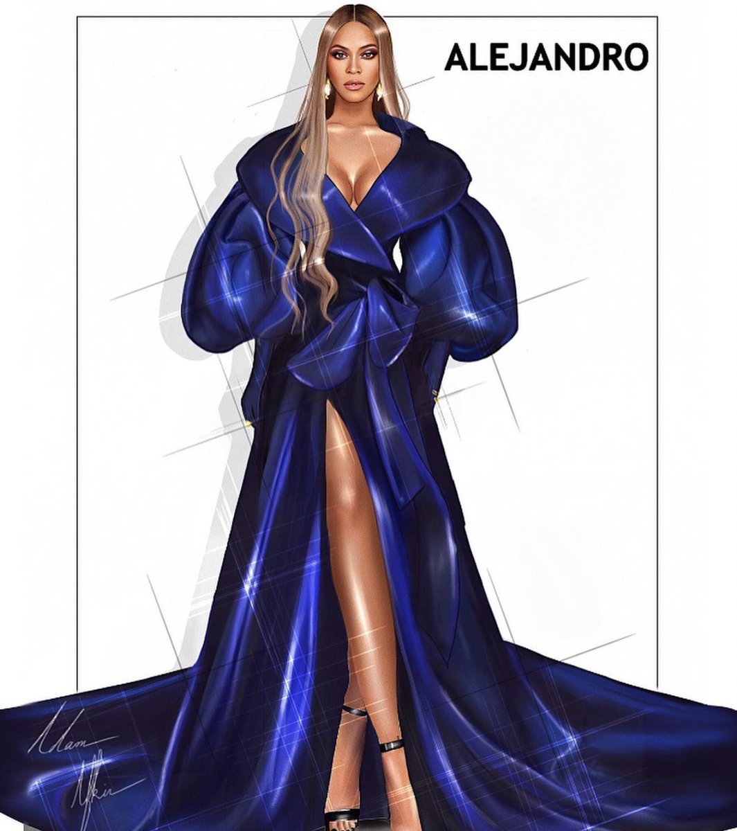 Beyoncé in custom Alejandro x Adam Afkir