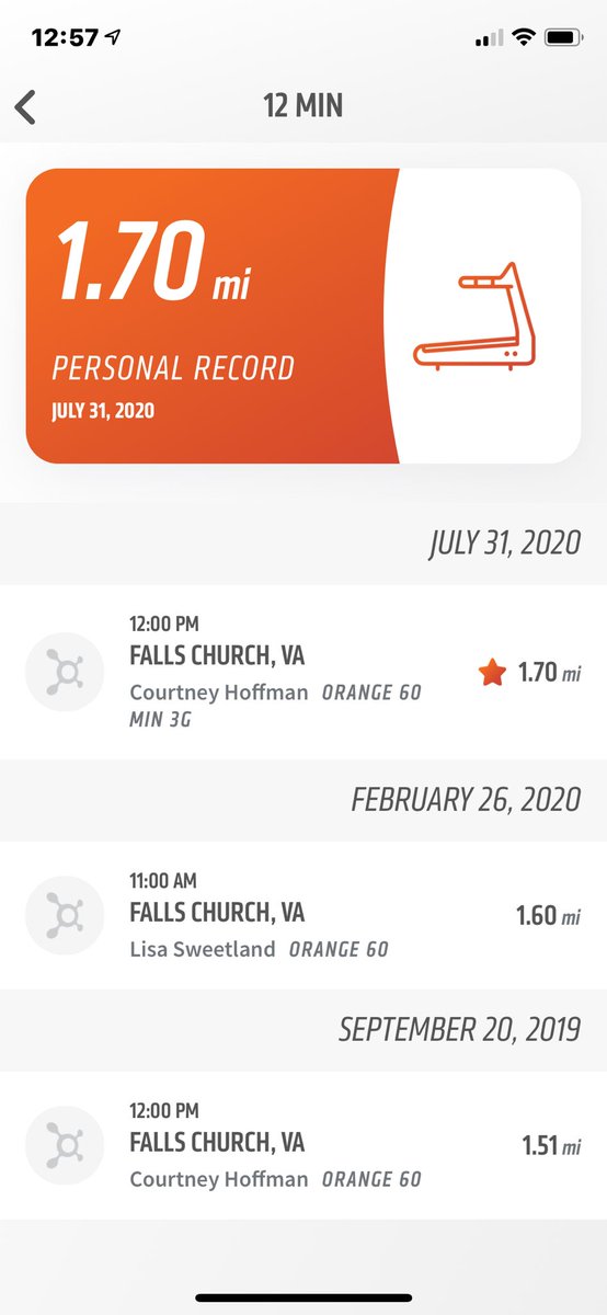 camichael1287's tweet photo. Tried to catch @OTFDaveLong @orangetheory but couldnβt hold the speed up. PR nonetheless! Thanks for leading from the front Dave! #teamotf https://t.co/EgdzDPanZo