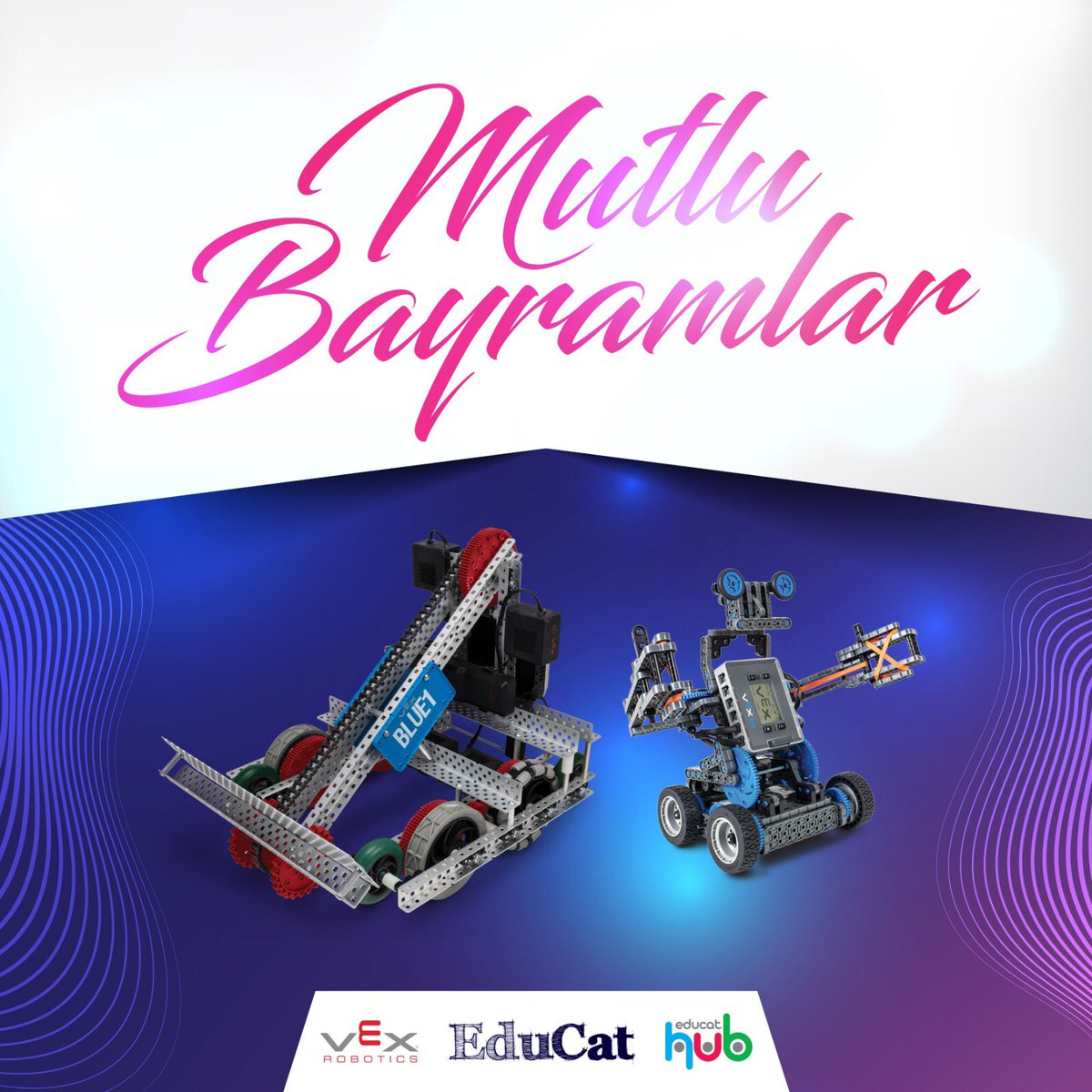 educathubcom's tweet photo. Sevdiklerinizle geçireceğiniz nice mutlu bayramlar dileriz.. #vexrobotics #educatrobotics #educathub https://t.co/lryi3M0J9f