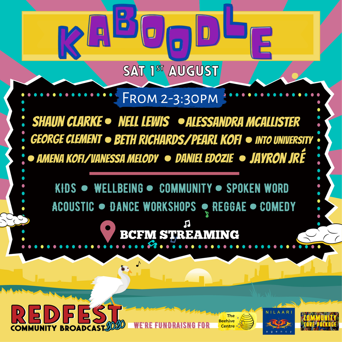 RedfestBristol's tweet photo. 🤩FULL SETLISTS🤩 We have some banging content coming your way this Saturday! Head over to our Facebook page for our full Setlists from @swdancetheatre, Kaboodle, @Jelli_Records & @factorybristol!
Don't miss it!!! #redfest20 https://t.co/Dso6Proop3