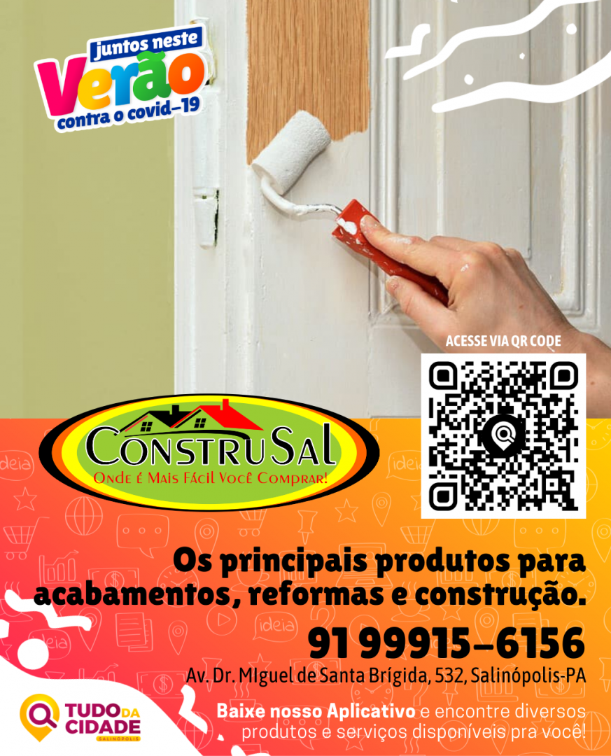 tdcsalinopolis's tweet photo. Encontre a Construsal pelo nosso aplicativo, basta escanear o QR Code ou Baixar na Google Play (pesquise por "Tudo da Cidade").
.
.
juntos neste verão contra o https://t.co/cWTIfxDbb0