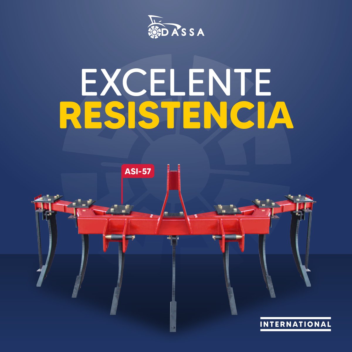Los arados de subsuelo #INTERNATIONAL están diseñados para vencer con cierta facilidad los esfuerzos máximos provocados por diferentes tipos de suelo.

#Dassa #SomosDassa #International 🚜🌾
